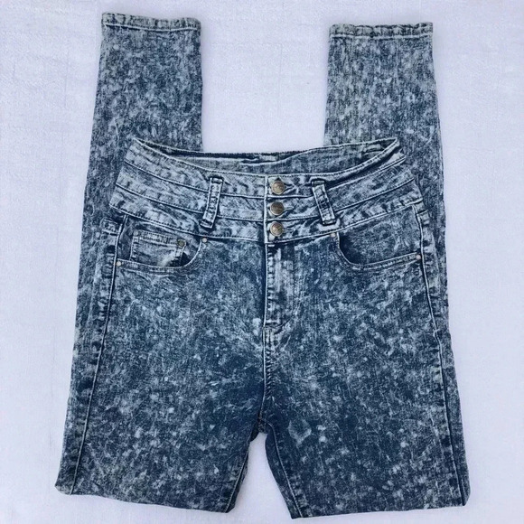 Iris Jeans Acid Wash Modern Vintage High Waist 7 - Picture 2 of 8